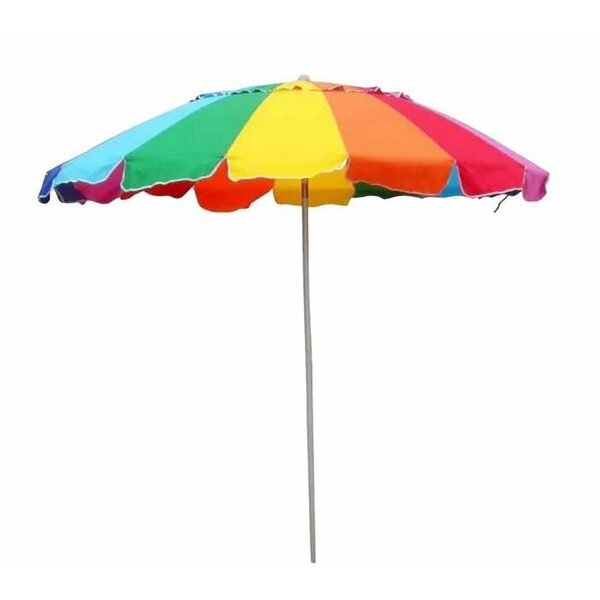 Impact Canopy Rainbow  Colored Beach Umbrella, 8 Foot, with Sand Anchor 480019901